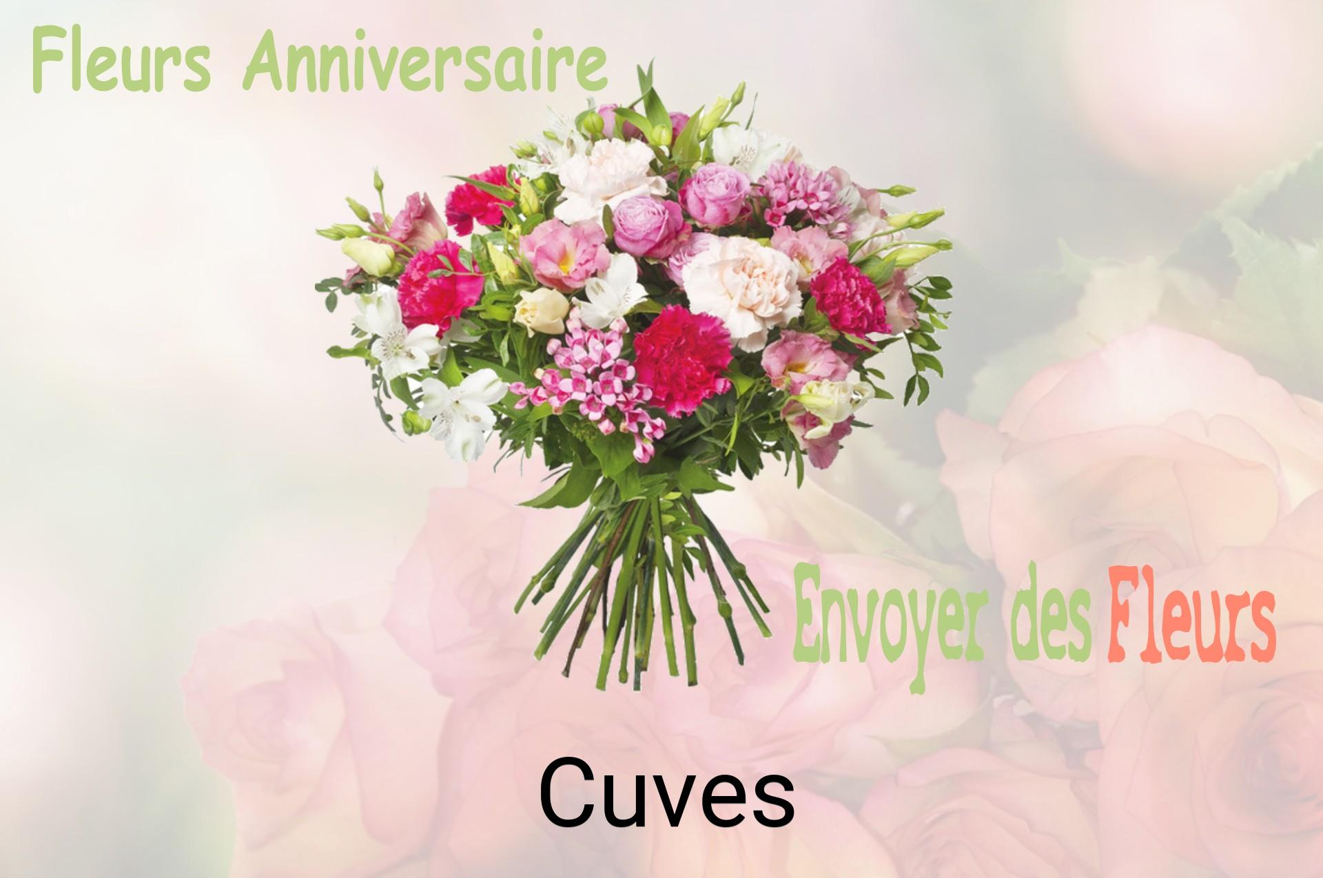 Bouquet de fleurs d’anniversaire livré à Cuves